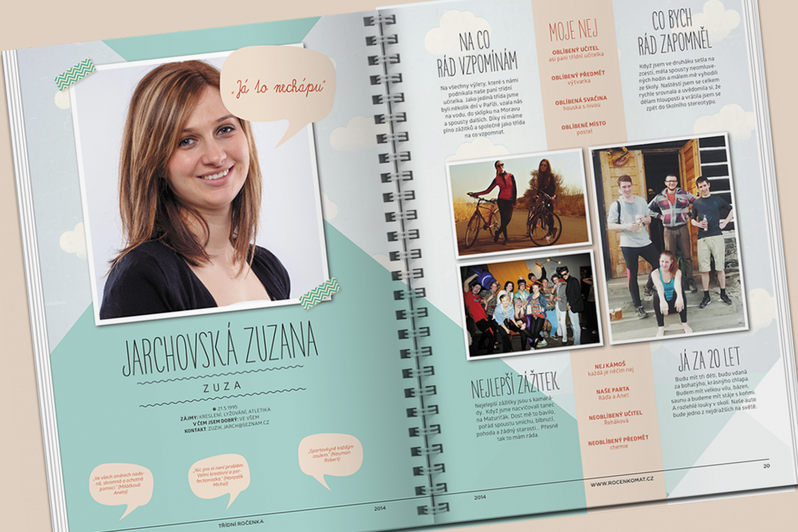 Nebe – design ročenky